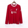 Officiële Voetbalshirt Liverpool Thuis 2023-24 Lange Mouw - Heren